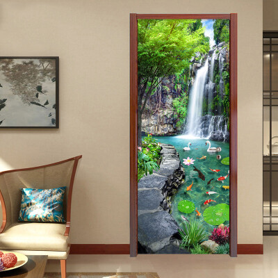 3D Mural Wallpaper Waterfall Bedroom Landscape Decor Photo Wallpaper Sticker PVC Self-Adhesive Door Murals Sticker 77cm x 200cm
3D Mural Wallpaper Waterfall Bedroom Landscape Decor Photo Wallpaper Sticker PVC Self-Adhesive Door Murals Sticker 77cm x 200cm