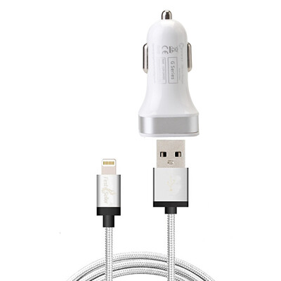 FirstSeller MFi Mini USB Sync Charger Data Lightning Cable + AppleGPS Dual USB Ports Mini Adapter Car Charger for iPhone5/6
FirstSeller MFi Mini USB Sync Charger Data Lightning Cable + AppleGPS Dual USB Ports Mini Adapter Car Charger for iPhone5/6
