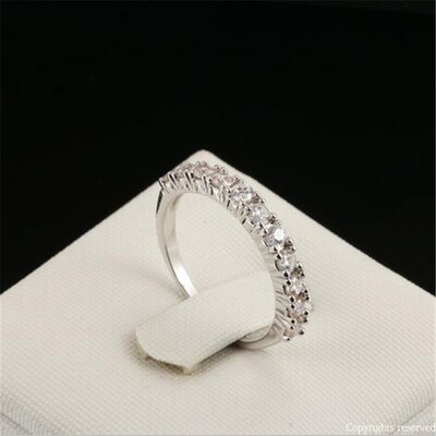 Luxury Cubic Zirconia Half Circle Pave Finger Rings Fashion Wedding&Engagement CZ Diamond Ring Jewelry For Women Platinum Plated R
Luxury Cubic Zirconia Half Circle Pave Finger Rings Fashion Wedding&Engagement CZ Diamond Ring Jewelry For Women Platinum Plated R