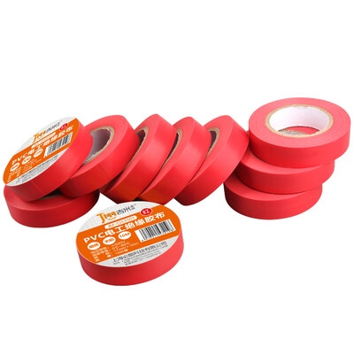 Jimmy Home JM-G13101 Electrical Tape Electrical Insulation Tape Auto Repair Home Improvement Lead-Free Flame Retardant PVC Waterproof Tape Red 10 Meter 10 Pack 
Jimmy Home JM-G13101 Electrical Tape Electrical Insulation Tape Auto Repair Home Improvement Lead-Free Flame Retardant PVC Waterproof Tape Red 10 Meter 10 Pack