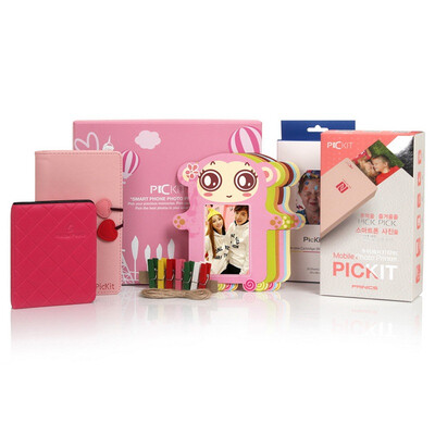 PICKIT M1 pink value gift set (including: M1 machine, a total of 28 photos, protective cover, photo album, photo hanging chain
PICKIT M1 pink value gift set (including: M1 machine, a total of 28 photos, protective cover, photo album, photo hanging chain