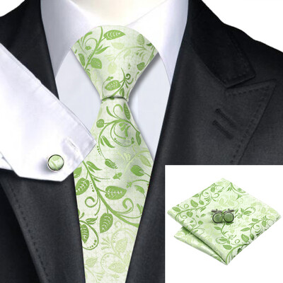 N-1162 Vogue Men Silk Tie Set Green Floral Necktie Handkerchief Cufflinks Set Ties For Men Formal Wedding Business wholesale
N-1162 Vogue Men Silk Tie Set Green Floral Necktie Handkerchief Cufflinks Set Ties For Men Formal Wedding Business wholesale