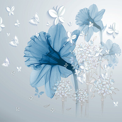 Modern Abstract Art Mural Wallpaper 3D Stereo Blue Flowers Butterfly Photo Wall Painting Living Room Creative Home Decor Fresco
Modern Abstract Art Mural Wallpaper 3D Stereo Blue Flowers Butterfly Photo Wall Painting Living Room Creative Home Decor Fresco