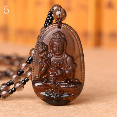 Yumten Smoky Quartz Necklace Pendant Natural Stone Buddha Guardian Bead Chain Lucky Gift Crystal Carved Women Jewelry Men Boho
Yumten Smoky Quartz Necklace Pendant Natural Stone Buddha Guardian Bead Chain Lucky Gift Crystal Carved Women Jewelry Men Boho