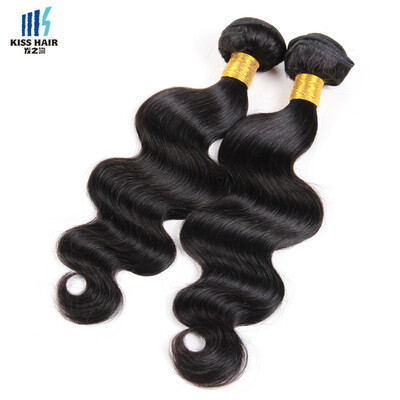 kiss hair 2 pcslot jet black Brazilian human hair weft body wave color 1B bundle hair
kiss hair 2 pcslot jet black Brazilian human hair weft body wave color 1B bundle hair
