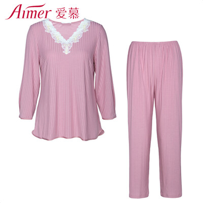 Amour underwear Shu enjoy garden Modal V-neck long-sleeved avatar ladies pajamas home service two-piece suit thin section AM460351 pink 170XL
Amour underwear Shu enjoy garden Modal V-neck long-sleeved avatar ladies pajamas home service two-piece suit thin section AM460351 pink 170XL