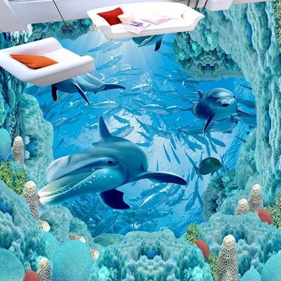 Free shipping custom Underwater World Dolphin Floor moisture proof self-adhesive wallpaper floor living room bathroom 250cmx200cm
Free shipping custom Underwater World Dolphin Floor moisture proof self-adhesive wallpaper floor living room bathroom 250cmx200cm