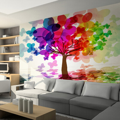 Custom Wallpaper Cartoon Colorful Tree For Kids Wall Mural Embossed Wallpaper For Walls Kids Room Backdrop Non-woven Wall Paper
Custom Wallpaper Cartoon Colorful Tree For Kids Wall Mural Embossed Wallpaper For Walls Kids Room Backdrop Non-woven Wall Paper