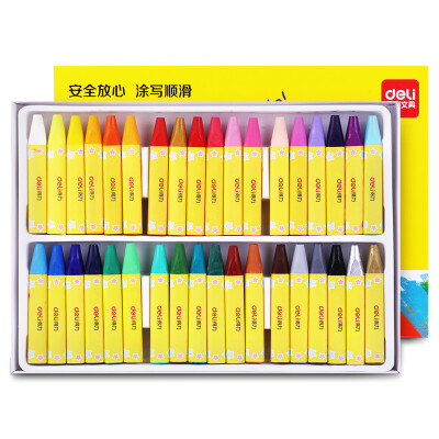 Deli deli 36 color student triangle rod silky oil painting stick children Crayon painting pen 72081
Deli deli 36 color student triangle rod silky oil painting stick children Crayon painting pen 72081