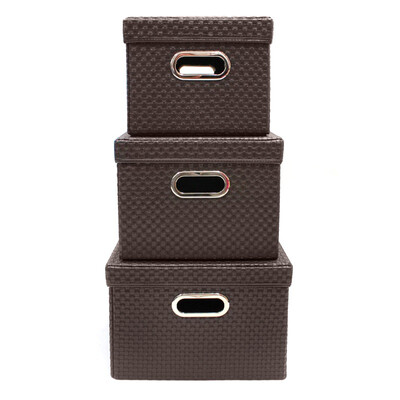Yi Cai Nianhua leather bainer box woven storage storage box wardrobe storage storage box 38L33L19L three-piece suit DKG166
Yi Cai Nianhua leather bainer box woven storage storage box wardrobe storage storage box 38L33L19L three-piece suit DKG166