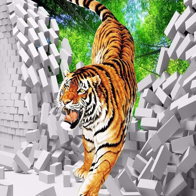 3D Kids Wallpaper Tiger Down Broken Wall Large Mural For Kids Childrens Room Wall Mural Contact Paper Non-woven Papel De Parede
3D Kids Wallpaper Tiger Down Broken Wall Large Mural For Kids Childrens Room Wall Mural Contact Paper Non-woven Papel De Parede