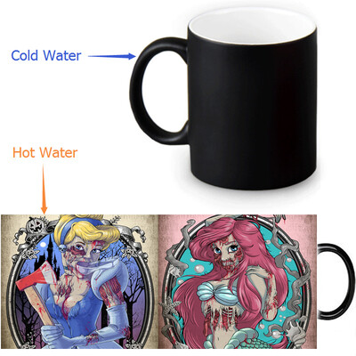 Zombie Princess 350ml12oz Heat Reveal Mug Color Change Coffee Cup Sensitive Morphing Mugs Magic Mug Milk Tea Cups
Zombie Princess 350ml12oz Heat Reveal Mug Color Change Coffee Cup Sensitive Morphing Mugs Magic Mug Milk Tea Cups