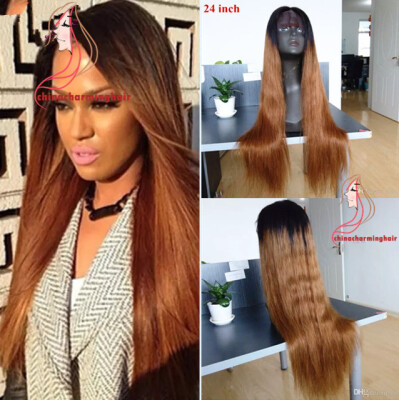 1b 30 dark root Vrigin human hair ombre front lace wig and lace front wig 1b 30 silky straight Free shipping
1b 30 dark root Vrigin human hair ombre front lace wig and lace front wig 1b 30 silky straight Free shipping