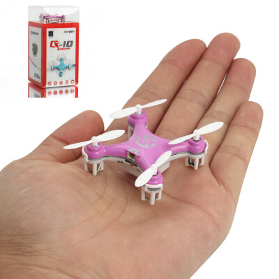 Cheerson CX-10 Mini Nano Drone 4 Channel 24GHz RC Mini Quadcopter Helicopter 6-Axis Gyro UFO with LED Flash Light Pink
Cheerson CX-10 Mini Nano Drone 4 Channel 24GHz RC Mini Quadcopter Helicopter 6-Axis Gyro UFO with LED Flash Light Pink