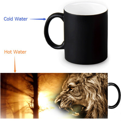 Lion 350ml12oz Heat Reveal Mug Color Change Coffee Cup Sensitive Morphing Mugs Magic Mug Milk Tea Cups
Lion 350ml12oz Heat Reveal Mug Color Change Coffee Cup Sensitive Morphing Mugs Magic Mug Milk Tea Cups