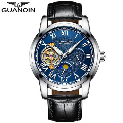 GUANQIN Mens Top Brand Business Waterproof Watch Tourbillon Automatic Mechanical Watch Mens Casual Leather Strap
GUANQIN Mens Top Brand Business Waterproof Watch Tourbillon Automatic Mechanical Watch Mens Casual Leather Strap