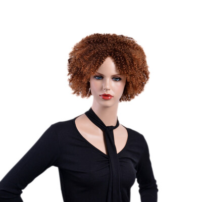 QianBaiHui Natural Wild-curl up Afro Kinky Curly Wig Synthetic Short Brown Wigs for African Women Femal Hair
QianBaiHui Natural Wild-curl up Afro Kinky Curly Wig Synthetic Short Brown Wigs for African Women Femal Hair