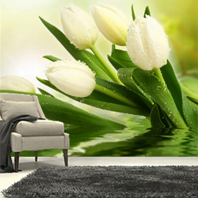 Custom Photo Wallpaper Murals 3D Modern Living Room TV Backdrop Wall Decor Bedroom Fresh White Tulips Non-woven Mural Wallpaper
Custom Photo Wallpaper Murals 3D Modern Living Room TV Backdrop Wall Decor Bedroom Fresh White Tulips Non-woven Mural Wallpaper