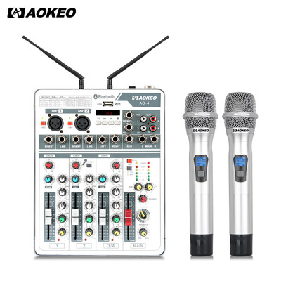 AOKEO AO-4 U студийный беспроводной микрофон с двумя микрофонами семейный ktv портативный микрофон домашний беспроводной аудио микрофон микшер один
AOKEO AO-4 U студийный беспроводной микрофон с двумя микрофонами семейный ktv портативный микрофон домашний беспроводной аудио микрофон микшер один