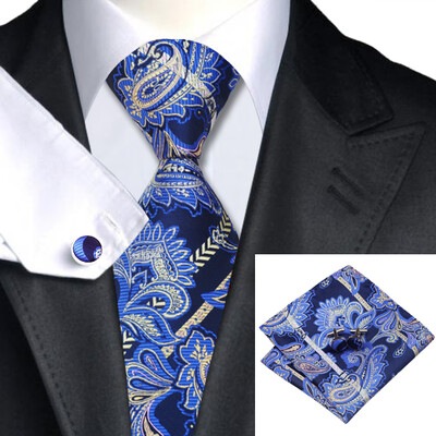 N-0613 Vogue Men Silk Tie Set Blue Paisley Necktie Handkerchief Cufflinks Set Ties For Men Formal Wedding Business wholesale
N-0613 Vogue Men Silk Tie Set Blue Paisley Necktie Handkerchief Cufflinks Set Ties For Men Formal Wedding Business wholesale