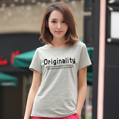 Antarctic Nanjiren T-shirt female 2018 summer casual wild short-sleeved t-shirt Slim thin shirt female letter printing light gray
Antarctic Nanjiren T-shirt female 2018 summer casual wild short-sleeved t-shirt Slim thin shirt female letter printing light gray