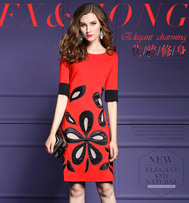 2017 Autumn dresses women one-piece dress elegant embroidered half sleeve slim style fashion hollow out plus sizes High Quality
2017 Autumn dresses women one-piece dress elegant embroidered half sleeve slim style fashion hollow out plus sizes High Quality