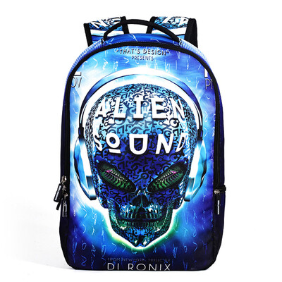 3D Skeleton Skull Cool School Backpack Travel Bag Leisure Casual Bookbag Shoulder Bag Daypack Laptop Bag for Teens
3D Skeleton Skull Cool School Backpack Travel Bag Leisure Casual Bookbag Shoulder Bag Daypack Laptop Bag for Teens