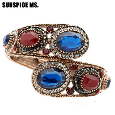 Мода Турецкие женщины Большая смола Blue Vintage браслет браслеты Античный золото Цвет манжеты ювелирные изделия Круглый Кристалл
Мода Турецкие женщины Большая смола Blue Vintage браслет браслеты Античный золото Цвет манжеты ювелирные изделия Круглый Кристалл