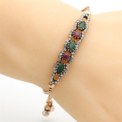 Vintage Turkish Women Resin Jewelry Bracelet Antique Gold Color Rhinestone Sliding Chain Bracelet Indian Bridal Wedding Jewelry
Vintage Turkish Women Resin Jewelry Bracelet Antique Gold Color Rhinestone Sliding Chain Bracelet Indian Bridal Wedding Jewelry