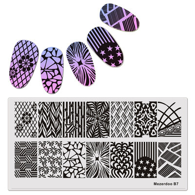 Nail Art Stamping Plates Encaje de flores Amor Heart Star Patrones Manicura Nail Decoration Supplies Tool Nail Stamp Plate
Nail Art Stamping Plates Encaje de flores Amor Heart Star Patrones Manicura Nail Decoration Supplies Tool Nail Stamp Plate