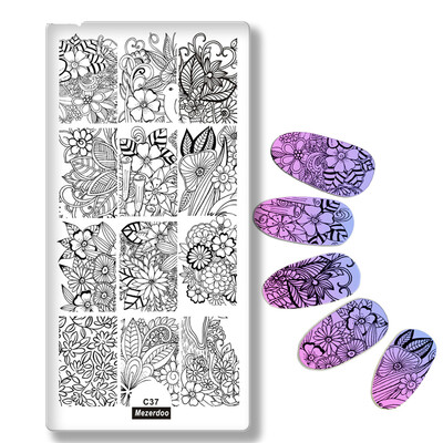 Mezerdoo Lace Flower Pattern Nail Stamping Plates Leaves Image Stamping Printing Nail Art Templates DIY Manicure Stamp Tools C37
Mezerdoo Lace Flower Pattern Nail Stamping Plates Leaves Image Stamping Printing Nail Art Templates DIY Manicure Stamp Tools C37