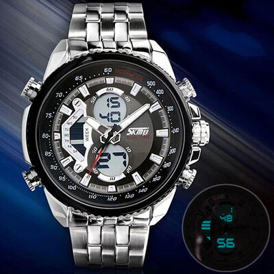 SKMEI Mens Dress Watch Fashion Watch Wrist watch Digital Stainless Steel Band Silver Multifunctional waterproof double movement
SKMEI Mens Dress Watch Fashion Watch Wrist watch Digital Stainless Steel Band Silver Multifunctional waterproof double movement