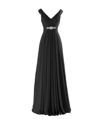 2018 Cheap A-Line Evening Dresses Black Long Elegant Pleat Vestido Madrinha Chiffon V-neck Party Prom Dresses
2018 Cheap A-Line Evening Dresses Black Long Elegant Pleat Vestido Madrinha Chiffon V-neck Party Prom Dresses