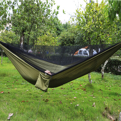 Automatic speed double parachute deployment mosquito hammock 290140 with wind rope nail
Automatic speed double parachute deployment mosquito hammock 290140 with wind rope nail