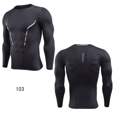New sports mens long-sleeved fitness clothing stretch compression workout clothes mens running training quick-drying PROT shirt
New sports mens long-sleeved fitness clothing stretch compression workout clothes mens running training quick-drying PROT shirt
