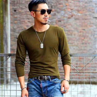 Mens Wear Fashion V-collar T-shirts Youth Casual Long Sleeves Tops Male Comfortable Cotton Bottoming Shirts
Mens Wear Fashion V-collar T-shirts Youth Casual Long Sleeves Tops Male Comfortable Cotton Bottoming Shirts