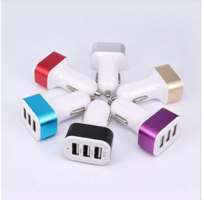 Quality foot 2A car charger 3 USB interface 41A large capacity car filled with aluminum alloy steel ring
Quality foot 2A car charger 3 USB interface 41A large capacity car filled with aluminum alloy steel ring