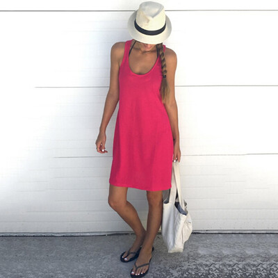 Womens Knee-Length Tank Top Dress
Womens Knee-Length Tank Top Dress