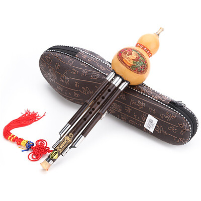 Dai Ling natural gourd Zizhu rod two tone Hulusi C tune 836 
Dai Ling natural gourd Zizhu rod two tone Hulusi C tune 836