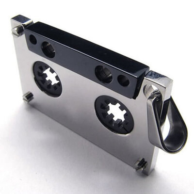 Hpolw New Fashion two tone black&silver Music Tape Stainless Steel Mens Womens Necklace Pendant
Hpolw New Fashion two tone black&silver Music Tape Stainless Steel Mens Womens Necklace Pendant
