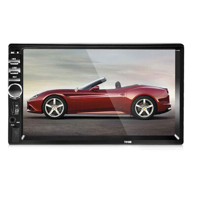 7018B 7 Inch Bluetooth V20 Car Audio Stereo MP5 Player 12V Auto Video Support AUX FM USB Remote Control
7018B 7 Inch Bluetooth V20 Car Audio Stereo MP5 Player 12V Auto Video Support AUX FM USB Remote Control