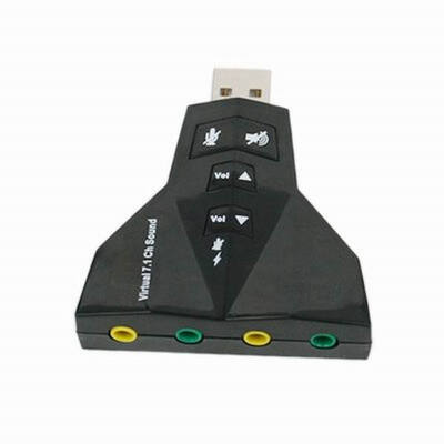 Huayuan USB Sound Card 7.1 Channel 3D Audio Sound Card Mic Adapter 3.5mm Jack Stereo Headset For WinXP/7/8 Android Linux for Mac
Huayuan USB Sound Card 7.1 Channel 3D Audio Sound Card Mic Adapter 3.5mm Jack Stereo Headset For WinXP/7/8 Android Linux for Mac