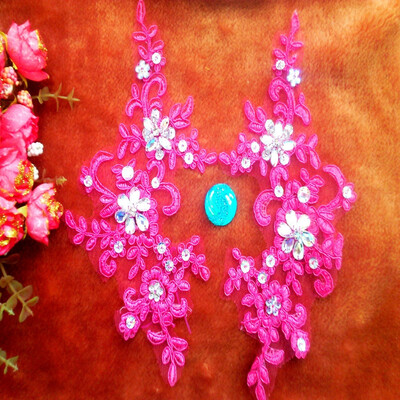 Handmade Rose colour sew on crystal patches sequins Rhinestones lace applique 2310cm for top dress skirt
Handmade Rose colour sew on crystal patches sequins Rhinestones lace applique 2310cm for top dress skirt