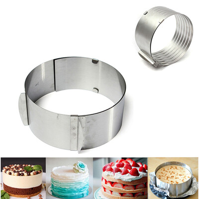 Retractable Stainless Steel Circle Mousse Ring Adjustable Cake Pan Size Mold Home Baking Tool
Retractable Stainless Steel Circle Mousse Ring Adjustable Cake Pan Size Mold Home Baking Tool