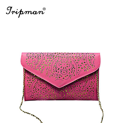 Tripman 2016 Hot Sale Fashion PU Leather Hollow Out Women Day Clutch Bag Chain Shoulder Bags Ladies Evening Handbags
Tripman 2016 Hot Sale Fashion PU Leather Hollow Out Women Day Clutch Bag Chain Shoulder Bags Ladies Evening Handbags