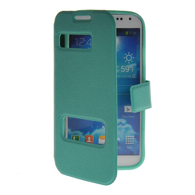 MOONCASE View Window Leather Side Flip Pouch Stand Shell Back Case Cover for Samsung Galaxy S4 I9500 Mint Green
MOONCASE View Window Leather Side Flip Pouch Stand Shell Back Case Cover for Samsung Galaxy S4 I9500 Mint Green