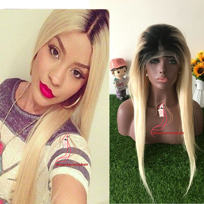 Brazilian 1B 613 Blonde Ombre Wig Dark Roots Lace Front Wigs BlackBlondeTwo Tone Hair Full lace wig for Women
Brazilian 1B 613 Blonde Ombre Wig Dark Roots Lace Front Wigs BlackBlondeTwo Tone Hair Full lace wig for Women