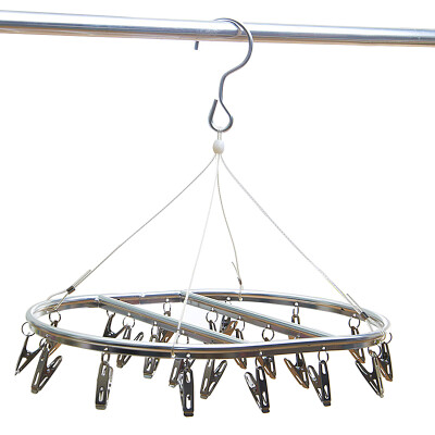 You Mu multi-function multi-clip drying rack stainless steel underwear pantyhose baby drying rack round 22 clip
You Mu multi-function multi-clip drying rack stainless steel underwear pantyhose baby drying rack round 22 clip