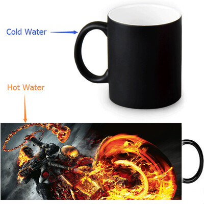 GHOST RIDER 350ml/12oz Heat Reveal Mug Color Change Coffee Cup Sensitive Morphing Mugs Magic Mug Milk Tea Cups
GHOST RIDER 350ml/12oz Heat Reveal Mug Color Change Coffee Cup Sensitive Morphing Mugs Magic Mug Milk Tea Cups