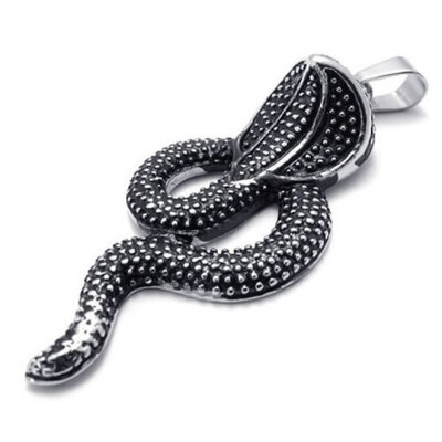 Hpolw Mens&Womens New fashion style Stainless Steel Casting Black Cobra Pendant Jewery Necklace,18-26 inch Chain
Hpolw Mens&Womens New fashion style Stainless Steel Casting Black Cobra Pendant Jewery Necklace,18-26 inch Chain